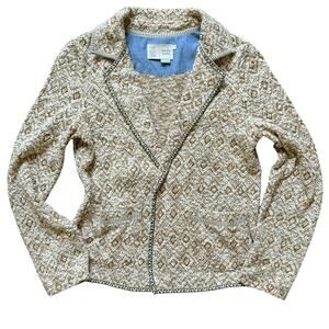 Anthropologie Saturday Sunday Knit Jacquard Cardigan Blazer – Size MP